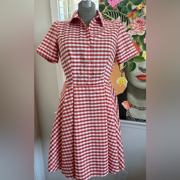 NWOT GABBY SKYE RETRO STYLE DRESS, SUPER FLATTERING, BEAUTIFUL SILHOUETTE, Sz.8 - Picture 1 of 9
